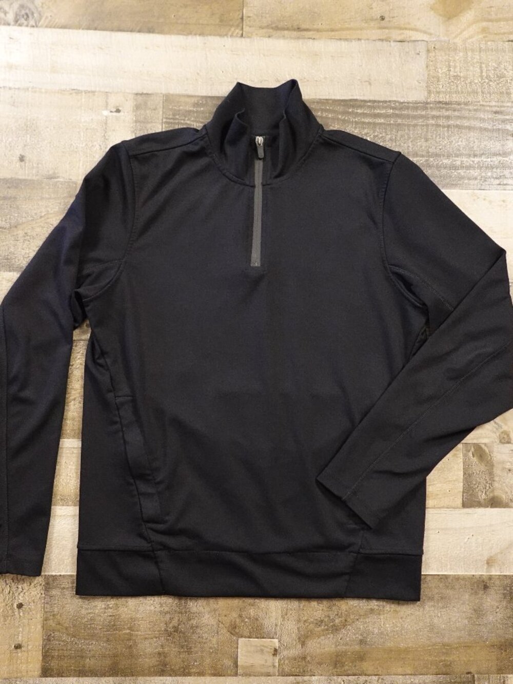 Mack Weldon Atlas Quarter Zip Pullover Men’s Medium Black Performance‎ Stretch